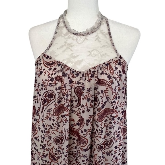 Mason & Belle Floral Sleeveless High Neck Maxi Dress - Size Small - Picture 2 of 14